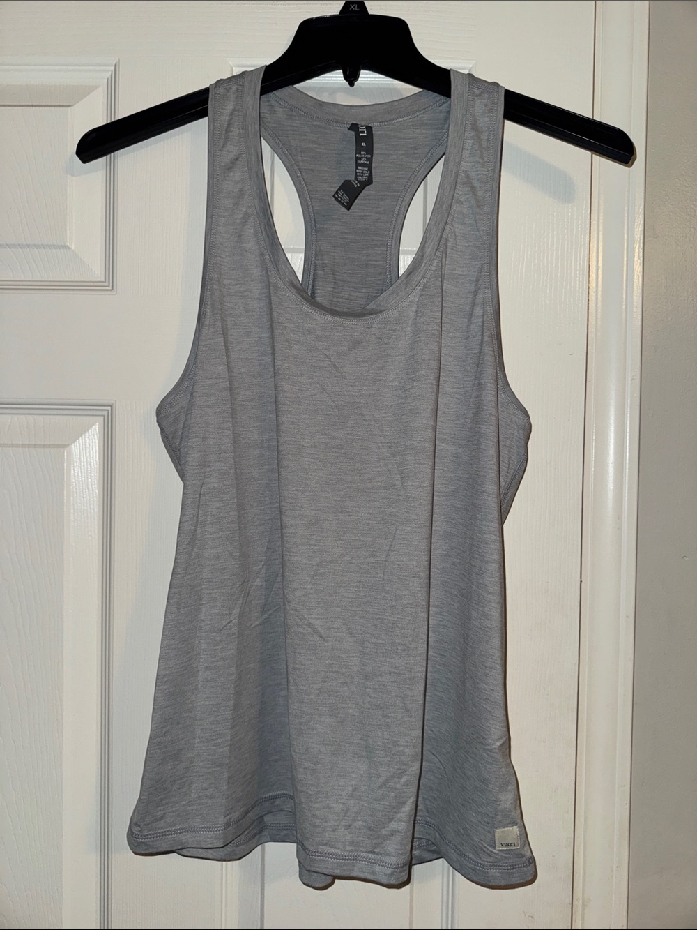 Vuori Heather Gray Racerback Workout Tank